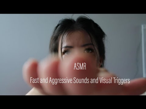 FAST AND AGGRESSIVE ASMR | Aggressive Visual Triggers and Sounds
