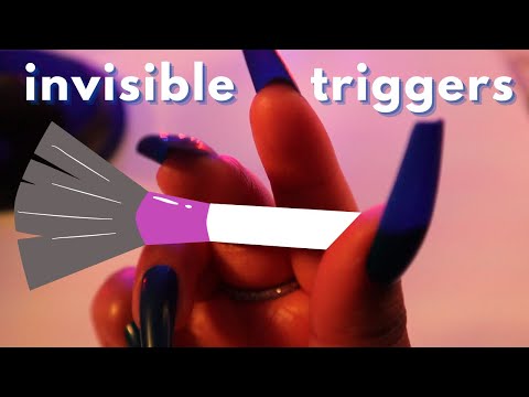 ASMR Invisible Triggers - Crinkles, Scissor Sounds, Tapping, Plucking, Shoe Scratching - Whispering