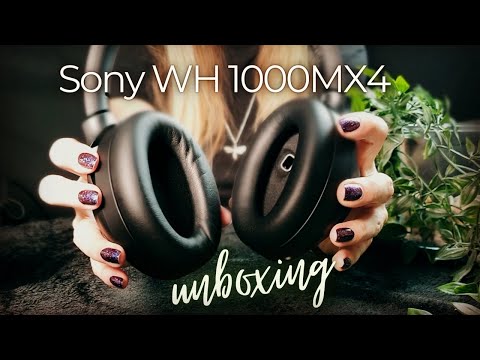 [ASMR] Unboxing Sony WH 1000XM4 Headphones (no talking)