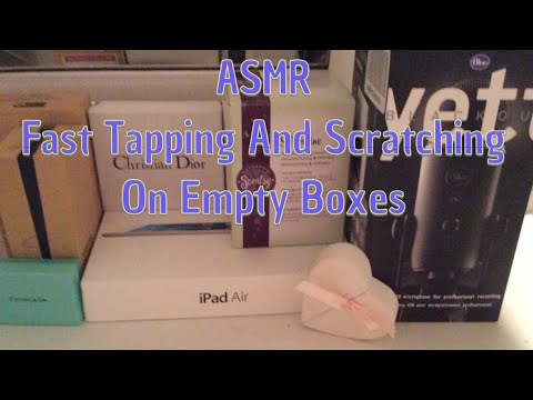 ASMR Fast Tapping And Scratching on Empty Boxes