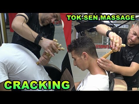 TOK-SEN MASSAGE - CRACKING MASTER BARBER & Asmr Head, Back, Neck, Arm, Elbow, Foot, Leg, Ear Massage
