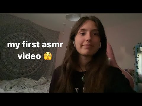 my first asmr video (very bad and not edited) 😭