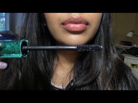 ASMR Doing Your Makeup Roleplay (minimal gum chewing/whispering)