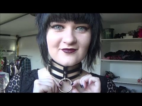 ASMR Goth Liquid Lipstick Application (Mouth Sounds, Tapping, Whispering)