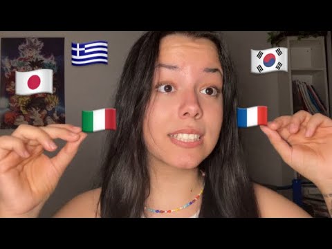 ASMR in 5 languages | Korean, Greek, Italian, Japanese and French