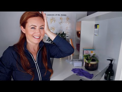 ASMR Physiotherapy Appointment 🌟 Typing, Lotion Massage, Crinkles