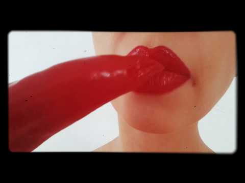 ASMR licking red pepper sucking