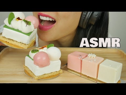 ASMR FANCY DESSERT CAKE (RELAXING EATING SOUNDS) NO TALKING | SAS-ASMR