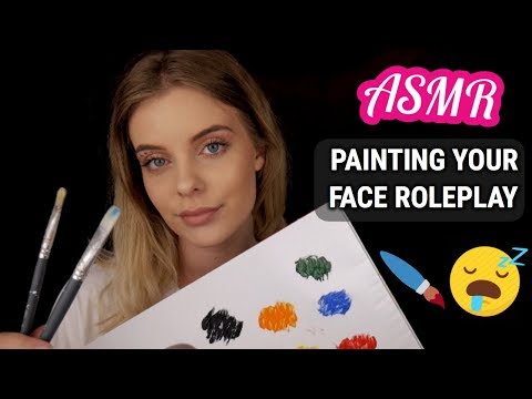 ASMR Painting Your Face Roleplay - Whispered