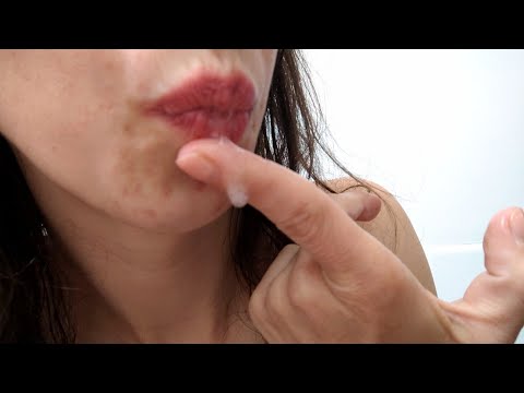 ASMR Spit painting your face - a lot of spit