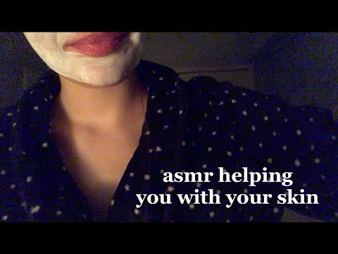 ASMR doing facemasks together | personal attention, positive affirmations & more
