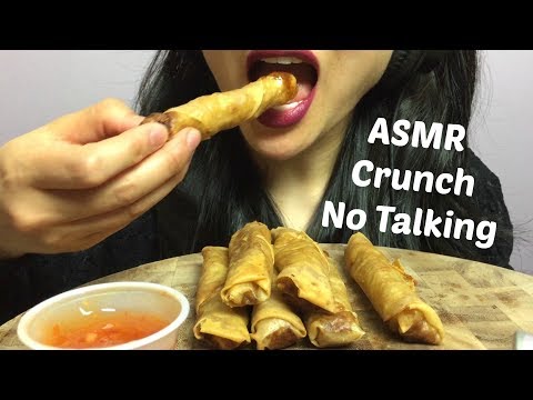 ASMR Filipino Lumpia / Spring Rolls (CRUNCHY EATING SOUNDS) No Talking | SAS-ASMR