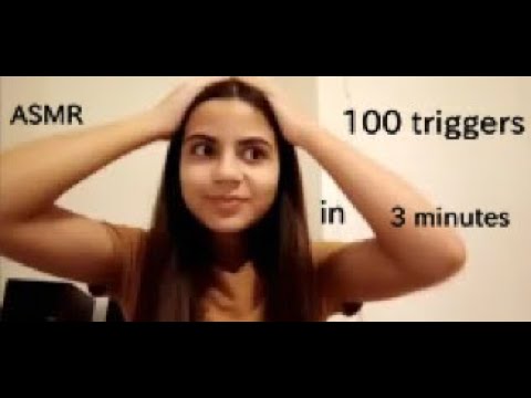 ASMR 100 Triggers in 3 minutes