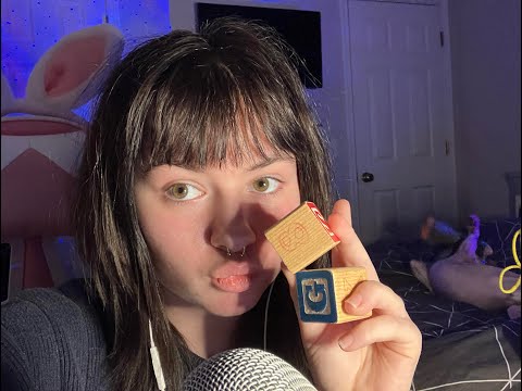 slime, mouthsounds and letterblocks asmr :)