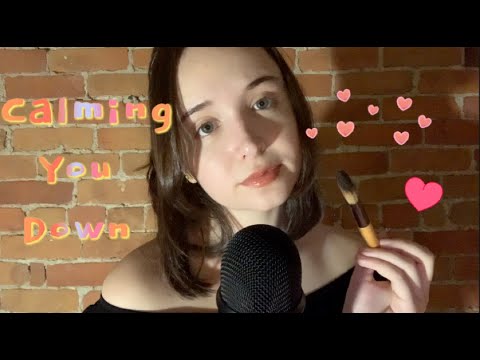ASMR✨ - Calming You Down After a Hard Day🌙🌾 (Whispering, Mic Brushing, Guided Meditation)