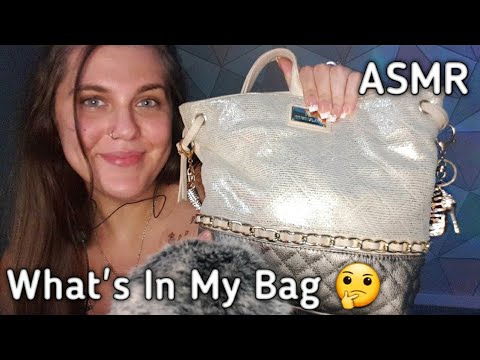 ASMR // Whispered What's In My Bag 🤔💜 //