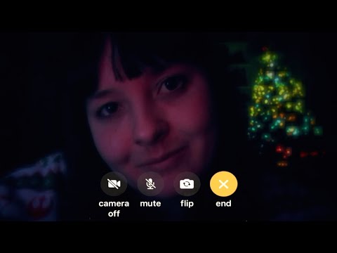 Holiday Video Chat With a Friend [ASMR RP] Phone Effect