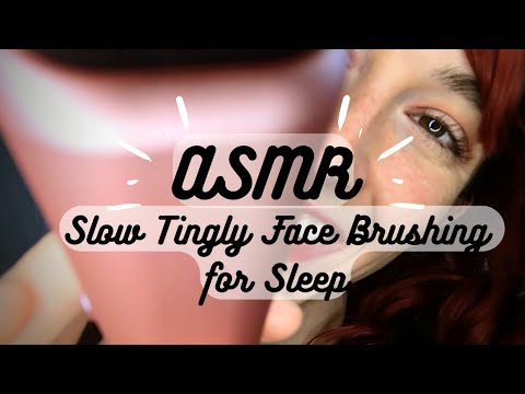 ASMR | Slow Tingly Face Brushing For Sleep 🖌️