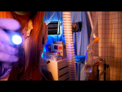 ASMR Hospital Nighttime Coma Patient Examination | Medical Role Play