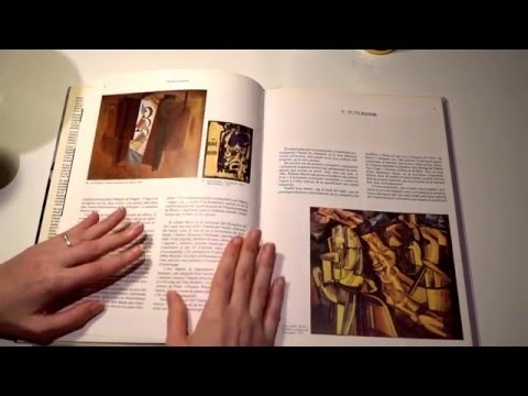 ASMR Flipping through Art Book | Thick Pages | No Talk | Tapping | Tracing | LITTLE WATERMELON