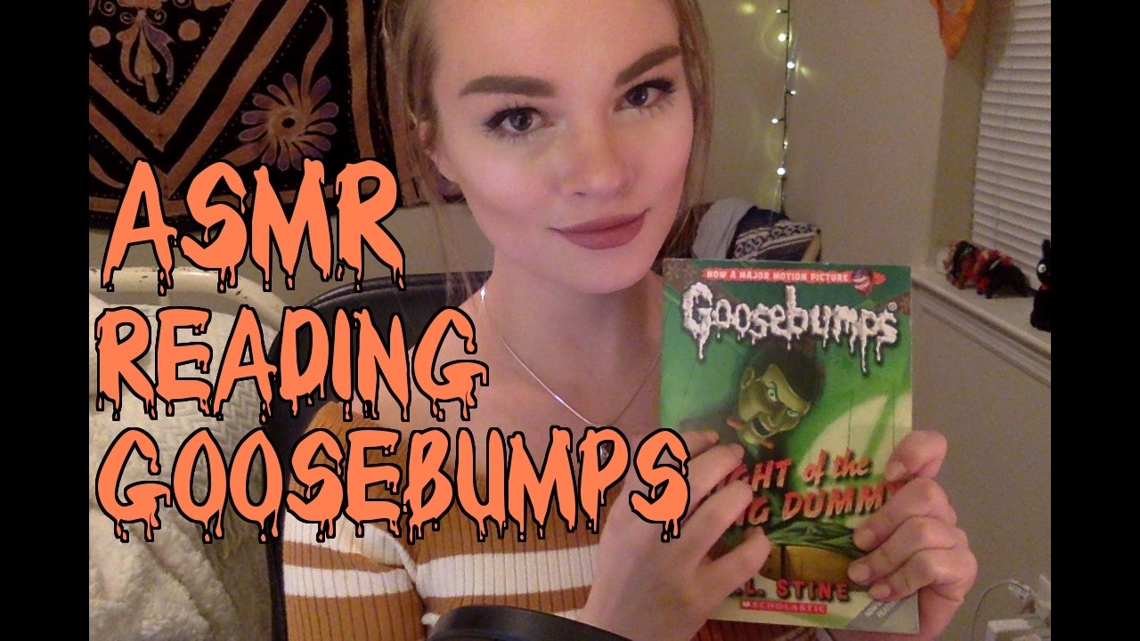 👻 ASMR  Reading Goosebumps w/Tapping + Paper Sounds 👻