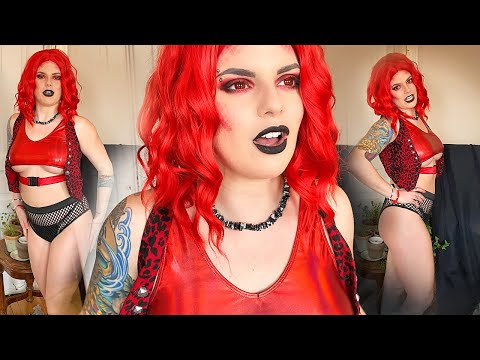 Red Buckle Rave Crop Top 3-Ways | GOTH | TRY ON HAUL