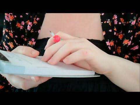ASMR Paper Sounds| Writting| Tapping| Scratching (No Talking)