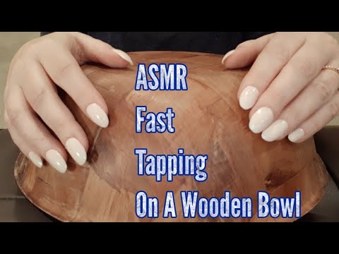 ASMR Fast Tapping On A Wooden Bowl