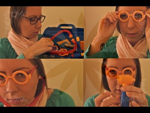 ASMR Cranial Nerve Exam - Pretend Toy Kids Game