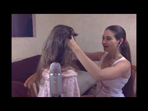 ASMR: sensual hairbrushing for my friend