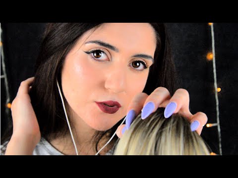ASMR ~ Tingly Head Scratching w/ Long Nails + Repeating "Shhh" 😴