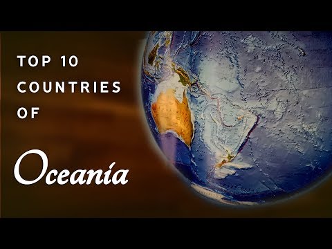 Top 10 Countries of Oceania (Geography ASMR)