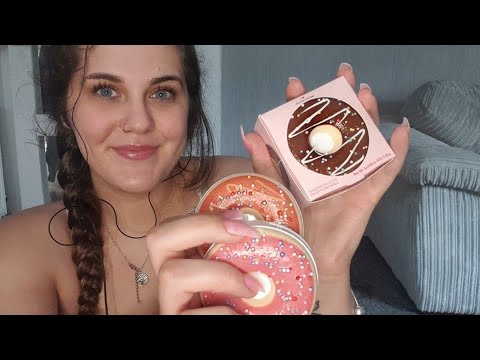 ASMR // I ♡ Revolution Donut Palette 🍩 Squishy/Sticky Sounds / Whispered //