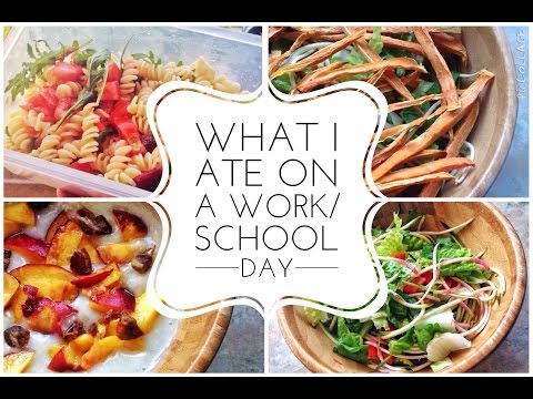 HCLF VEGAN | What I Ate on a Work / School Day