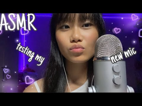 Trying ASMR with my new blue yeti mic♡