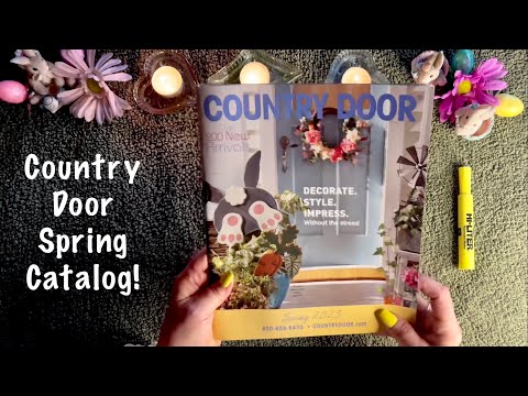 ASMR Country Door Catalog! (Whispered w/candy) Page turning & highlighting my wish list for Spring!