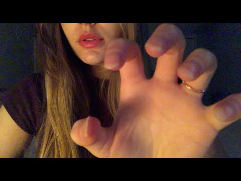 ASMR invisible scratching & raking | w/ hand movements & a lil bit of tapping