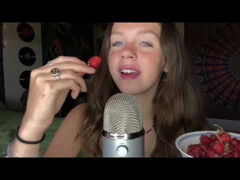 ASKR Eating HOME GROWN Strawberries