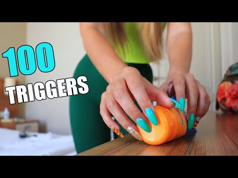 ASMR 100 TRIGGERS in 10 minutes