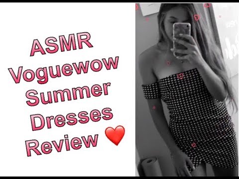 ASMR Voguewow Summer Dresses Review