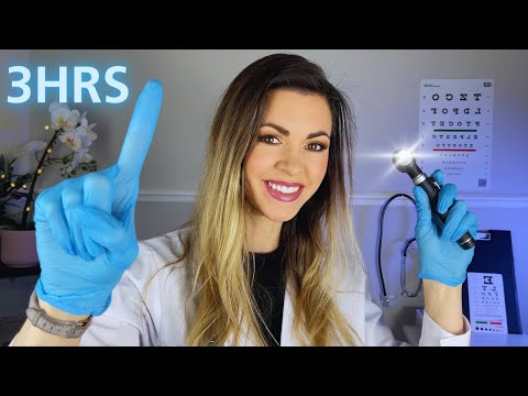 [ASMR] The ULTIMATE Cranial Nerve Exam (3HRS of medical RP) Compilation ♡