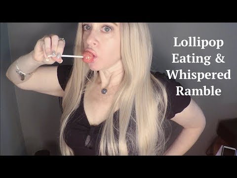 ASMR Lollipop Eating & Whispered Ramble About Deep Topics