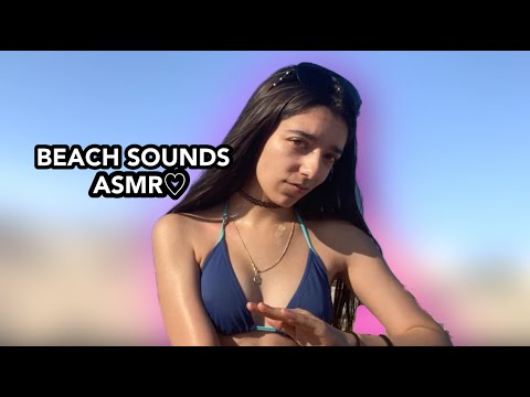 ASMR | PUTTING LOTION ON MYSELF AT THE MOST BEAUTIFUL CALIFORNIA BEACH *BEST sounds for your ears*🌴🌊