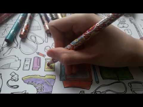 ASMR Coloring with Crayons | NO TALKING