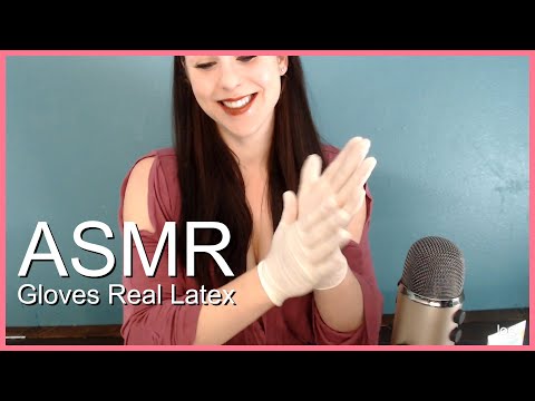 ASMR Real Latex Gloves and blowing them up!
