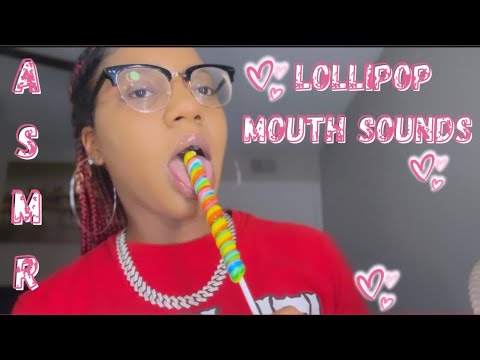 ASMR ✮ Lollipop Eating Sounds 🍭 Licking, Eating, Mouth Sounds