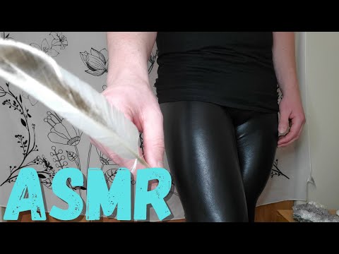 ASMR - Leather Leggings Tapping & Scratching - Fabric Sounds