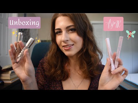 ASMR | Ulta Beauty Unboxing 📦 | Makeup Haul | Lipgloss Application, Whispering