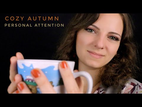 ASMR | Cozy Autumn Personal Attention🍁Crackling Fire 🍁Snug Relaxation