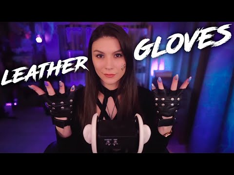 ASMR Leather Gloves 💎 No Talking, 3Dio